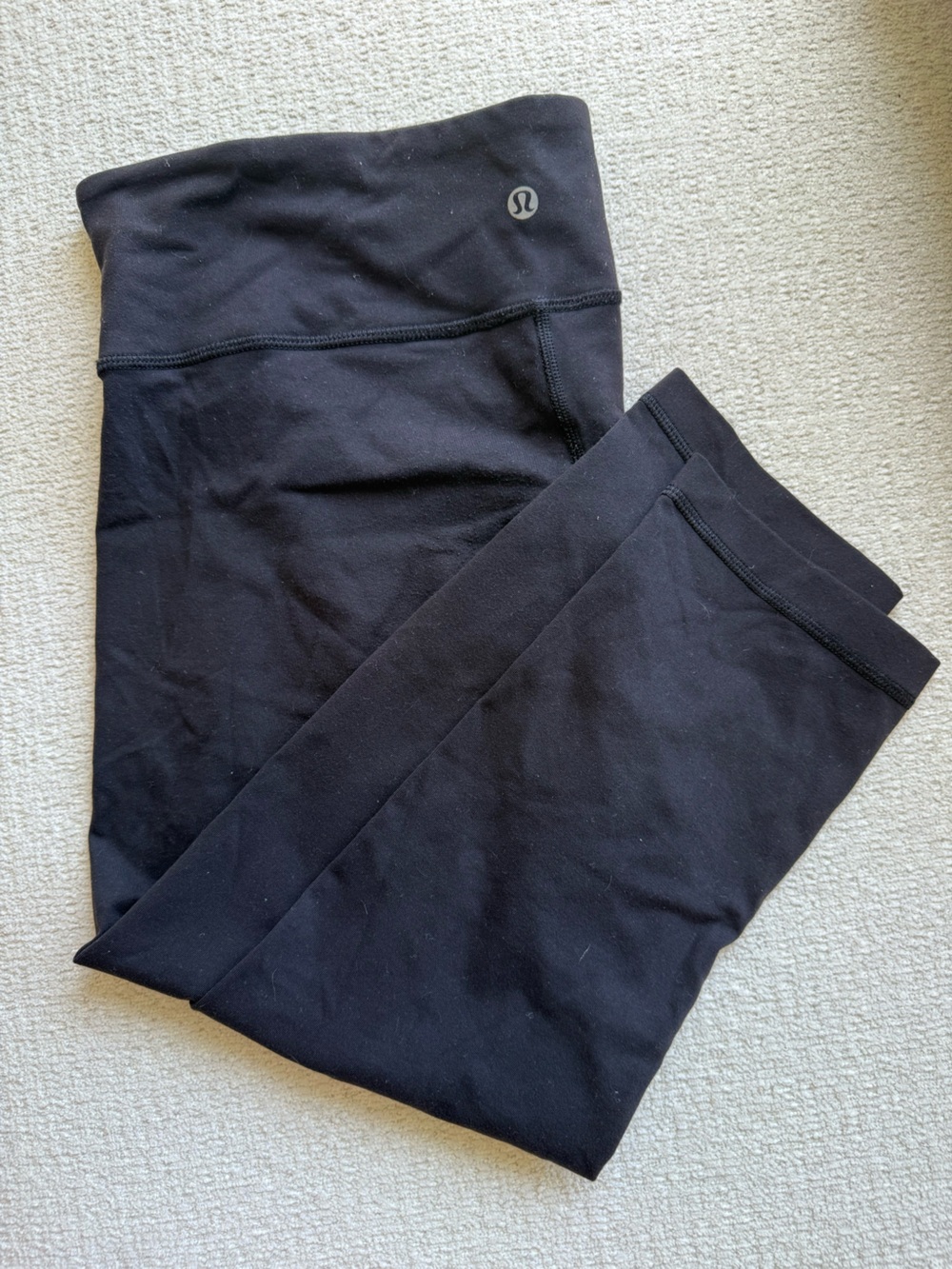 Lululemon Wunder Under Cropped Black Leggings